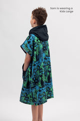 Kids Sand Free Hooded Swim Towels - Beach Wilderness
