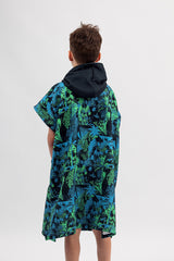 Kids Sand Free Hooded Swim Towels - Beach Wilderness
