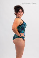 Ladies Chlorine Proof One Piece - Beach Wilderness