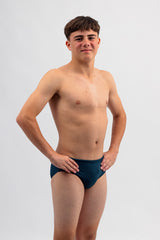 Mens Swim Briefs - Chlorine Resistant Swimwear - Dark Teal