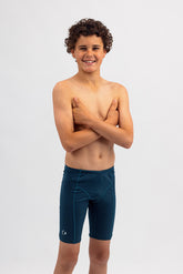 Boys Swim Jammer - Chlorine Resistant Swimwear - Basic Dark Teal