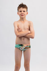 Boys Swim Briefs - Chlorine Resistant Swimwear - Hula