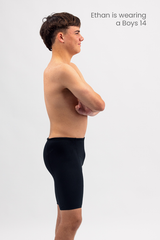 Boys Swim Jammer - Chlorine Resistant Swimwear - Basic Black