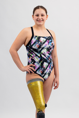 Ladies Chlorine Proof One Piece - Don't Mess With Me