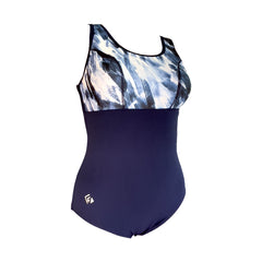 Woman's Empowered Chlorine Proof One Piece - Inked/Navy