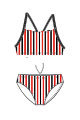 Semaphore SLSC Retro Stripe Two Piece Swimsuit