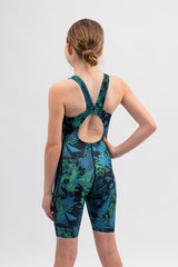 Girls Chlorine Proof Leg Suit - Beach Wilderness
