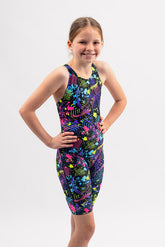 Girls Chlorine Resistant Legsuit - Move It