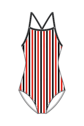 Semaphore SLSC Retro Stripe One Piece Swimsuit