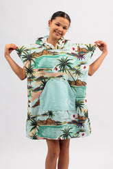 Kids Sand Free Hooded Towel - Hula - Fashion Fish