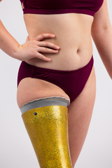 Basic Burgundy - Two Piece Swim Bottom - Ladies