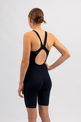 Ladies Chlorine Proof Leg Suit - Basic Black