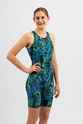 Ladies Chlorine Resistant Legsuit - Beach Wilderness