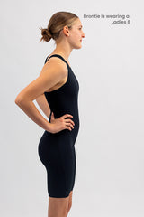 Ladies Chlorine Proof Leg Suit - Basic Black