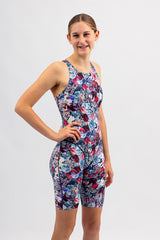 Ladies Chlorine Proof Leg Suit - Secret Garden