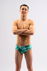 Men's Swim Briefs - Chlorine Resistant Swimwear - Emerald Tide