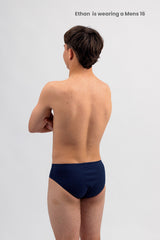 Mens Swim Briefs - Chlorine Resistant Swimwear - Basic Navy