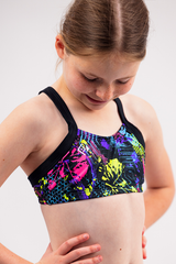 Girls Chlorine Proof Two Piece Top - Move It