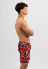 Mens Swim Jammers- Chlorine Resistant Swimwear - Orange Stuff