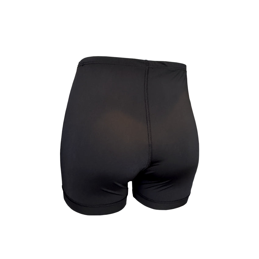 Basic Black Girls Chlorine Proof Paddle Shorts. Australian Made