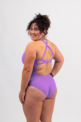 Ladies Chlorine Proof One Piece - Basic Purple