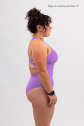 Ladies Chlorine Proof One Piece - Basic Purple