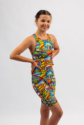 Girls Chlorine Proof Leg Suit - Wham Baam Sam