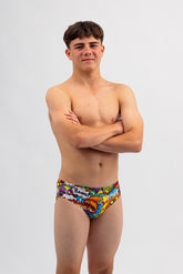 Mens Swim Briefs - Chlorine Resistant Swimwear  - Wham Baam Sam