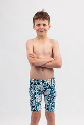 Boys Swim Jammers- Chlorine Resistant Swimwear - Winter Blast
