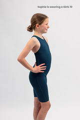 Girls Chlorine Proof Leg Suit - Basic Dark Teal