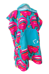 Kids Sand Free Hooded Swim Towel - Gossip