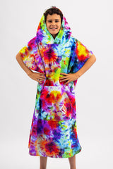 Adult Hooded Towel- Sand Free Change Towel - Kaleidoscope