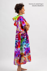 Adult Hooded Towel- Sand Free Change Towel - Kaleidoscope