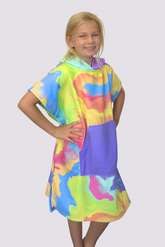 Kids Sand Free Hooded Towel - Bubblegum