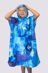 Kids Sand Free Hooded Towel - Periwinkle