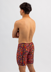 Mens Swim Jammers- Chlorine Resistant Swimwear - Orange Stuff