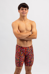 Mens Swim Jammers- Chlorine Resistant Swimwear - Orange Stuff