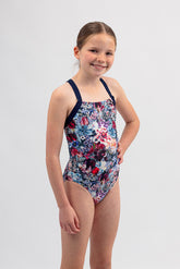 Girls Chlorine Proof One Piece - Secret Garden