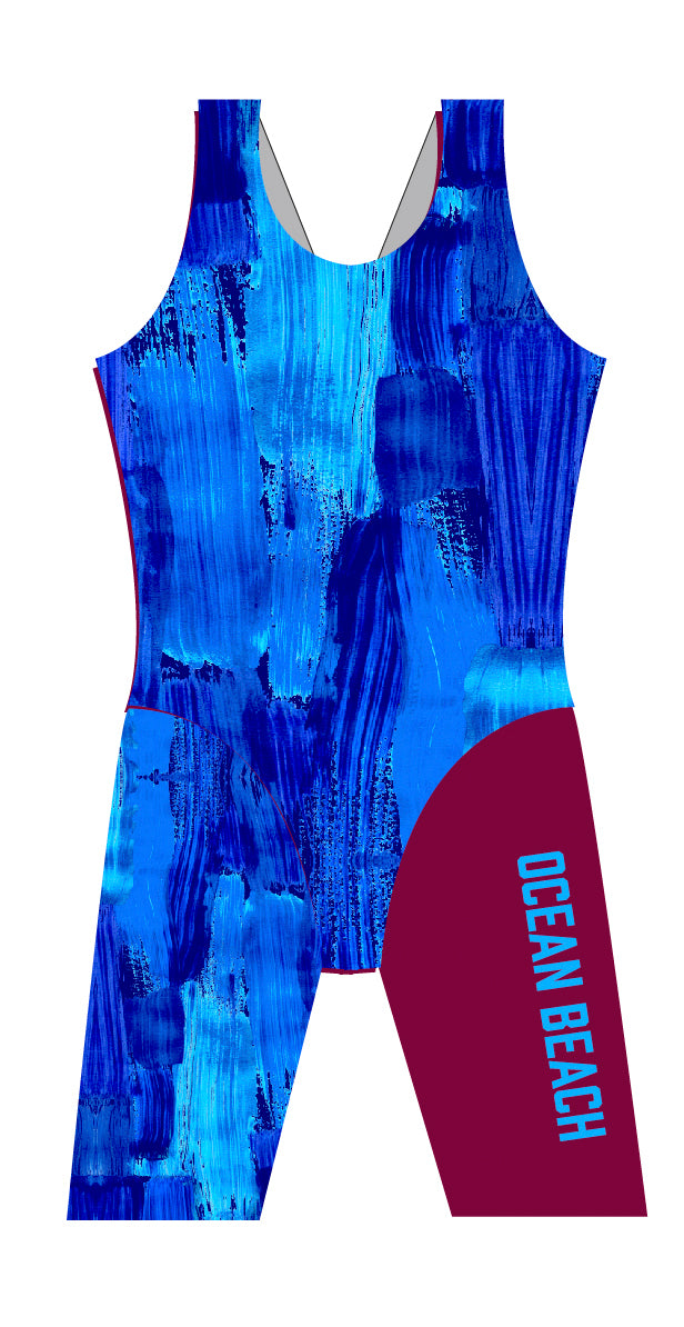 Ocean Beach SLSC Girls Leg Suit - FashionFishDesigns