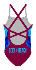 Ocean Beach SLSC Ladies 1 piece - FashionFishDesigns