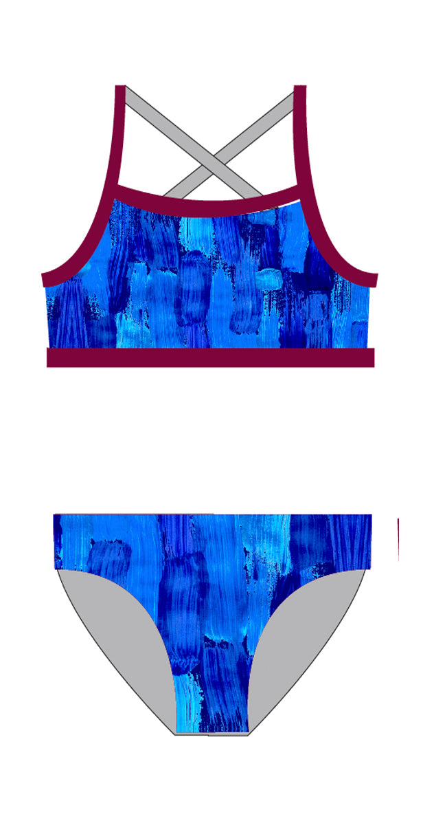Ocean Beach SLSC Girls 2 Piece - FashionFishDesigns