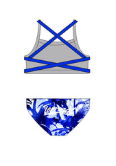 Girls Chlorine Proof PRINT Two Piece  - Terrigal SLSC