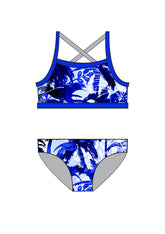 Girls Chlorine Proof PRINT Two Piece - Terrigal SLSC