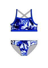 Girls Chlorine Proof PRINT Two Piece  - Terrigal SLSC