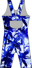 Girls Chlorine Proof Print Leg Suit - Terrigal SLSC