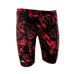 black and red tie dye boys Chlorine Proof Jammers. Australian Made