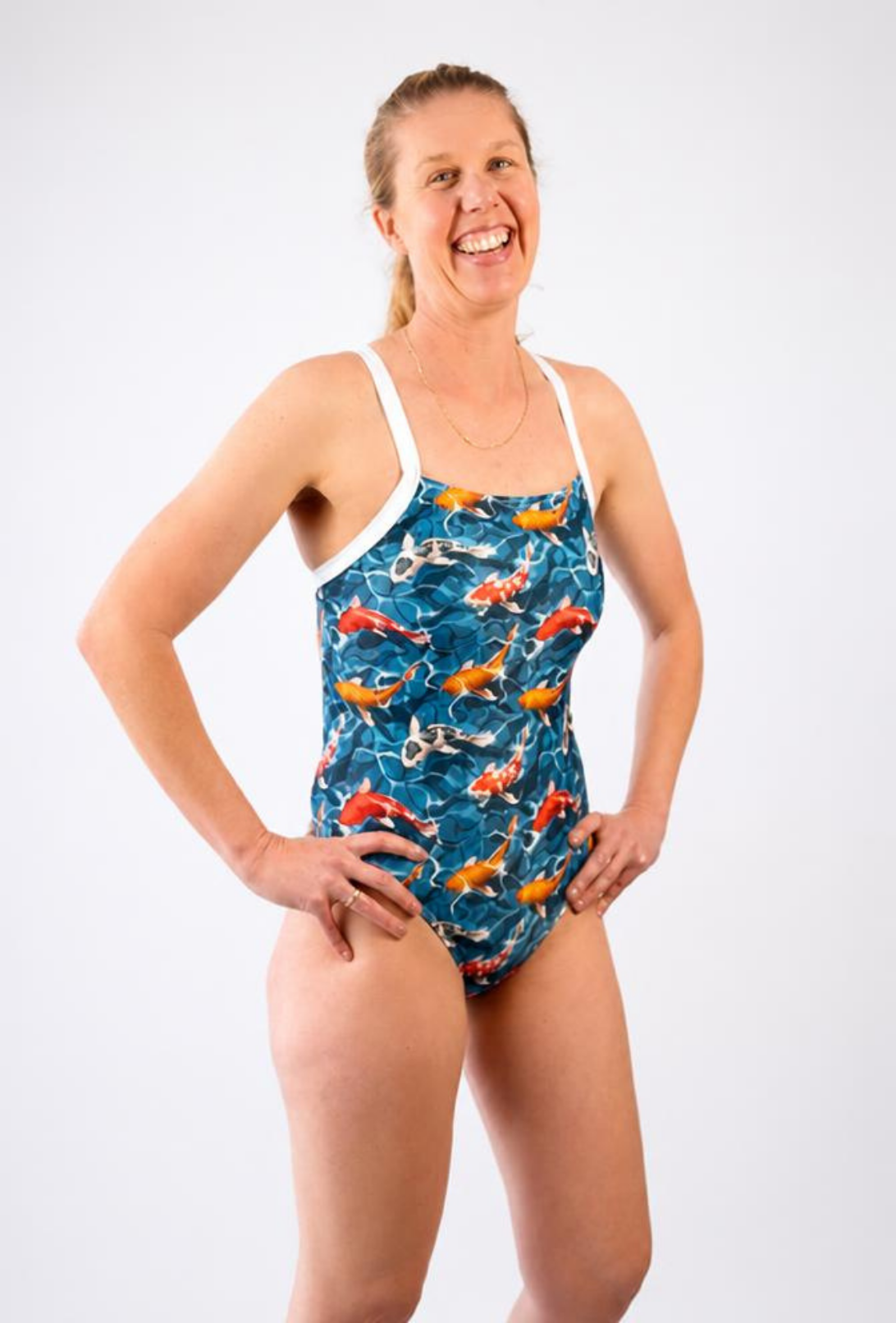 Ladies Chlorine Resistant One Piece Swimsuit - 3 Second Memory