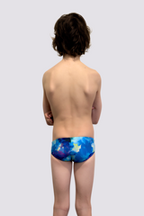 Boy's Chlorine Resistant Swim Briefs - Periwinkle