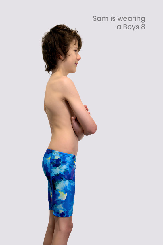 Boy's Chlorine Resistant Swim Jammers - Periwinkle
