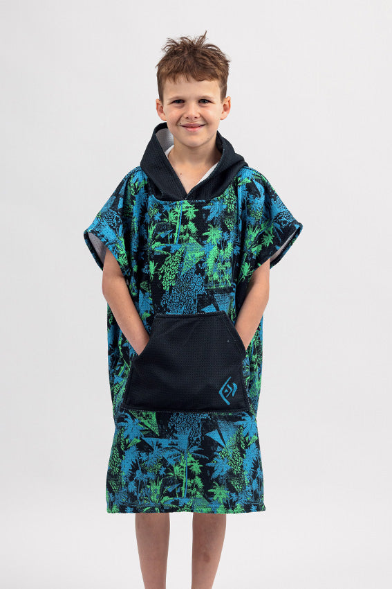 Kids Sand Free Hooded Towels - Beach Wilderness